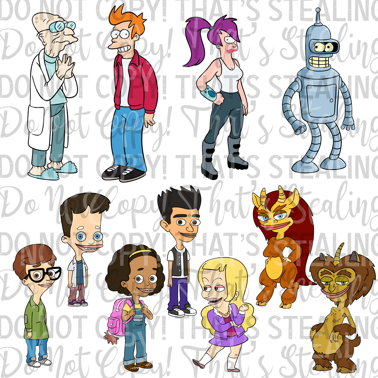 Adult Cartoons Clipart Bundle