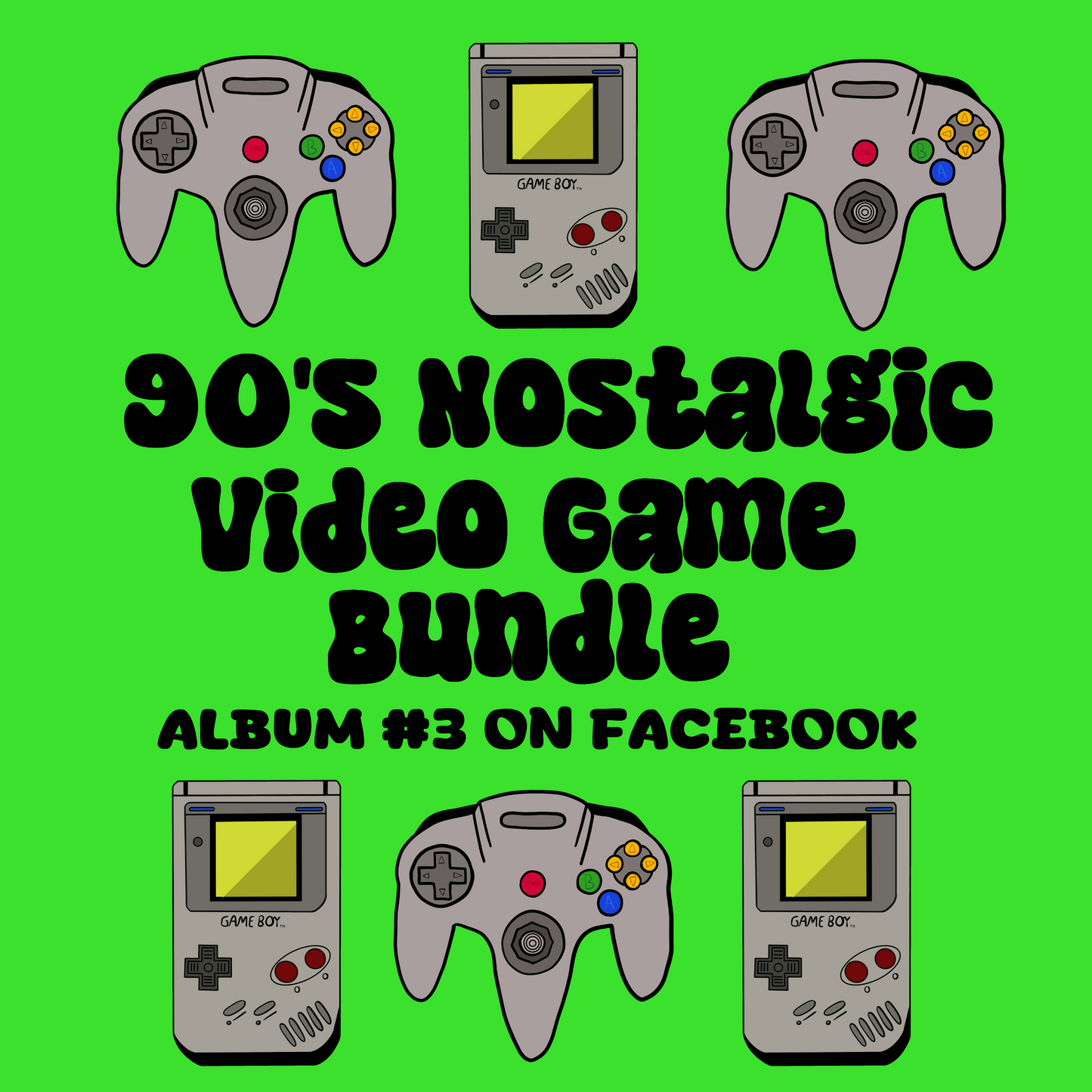 90s Nostalgic Video Game Bundle